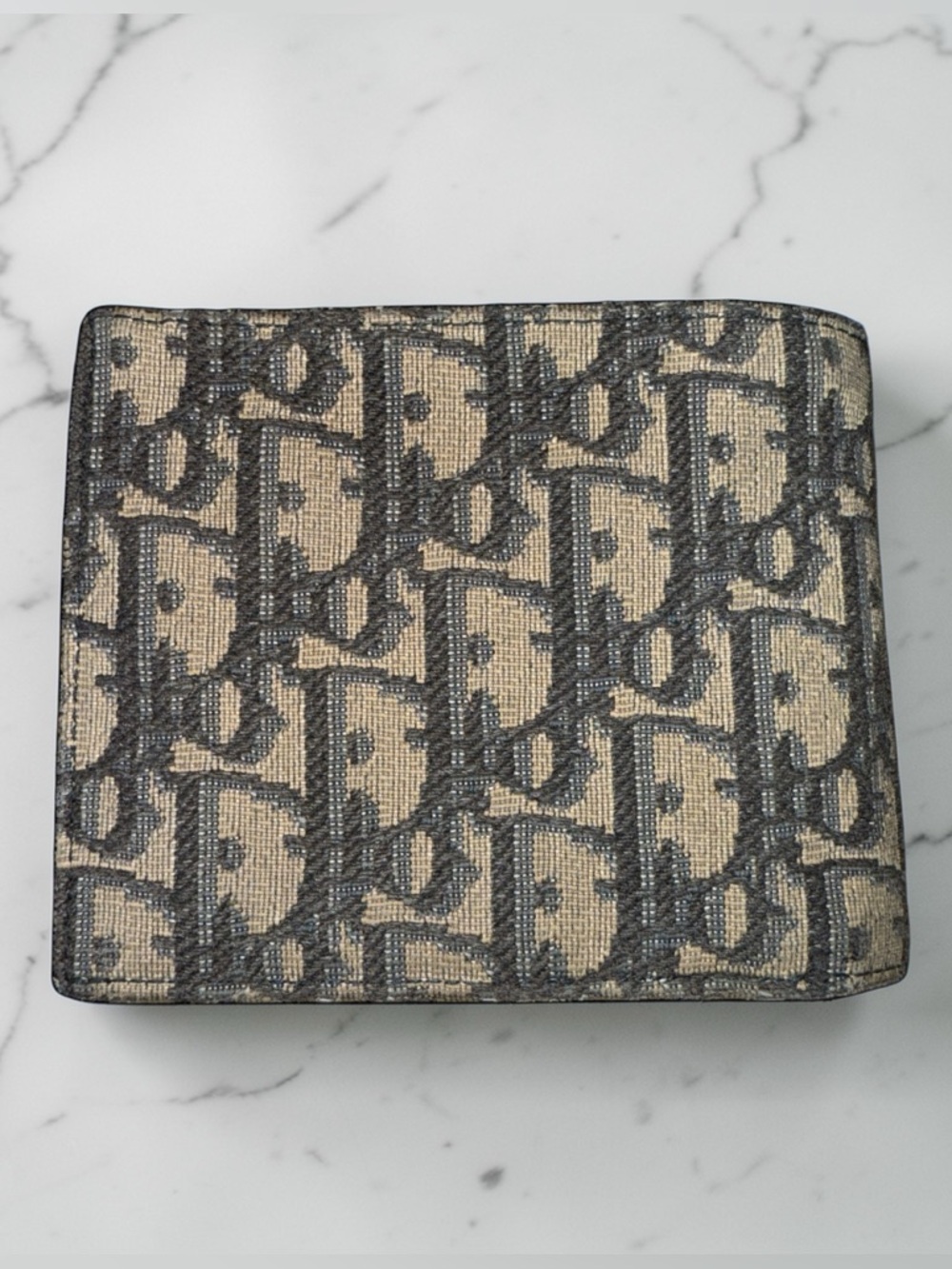 Christian Dior Oblique Jacquard Bifold Wallet - Canvas 2022 Model With COA - Picture 2 of 6